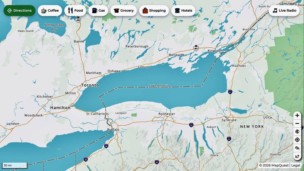 MapQuest Sticks With Lake Ontario, Sees Surge in App Downloads