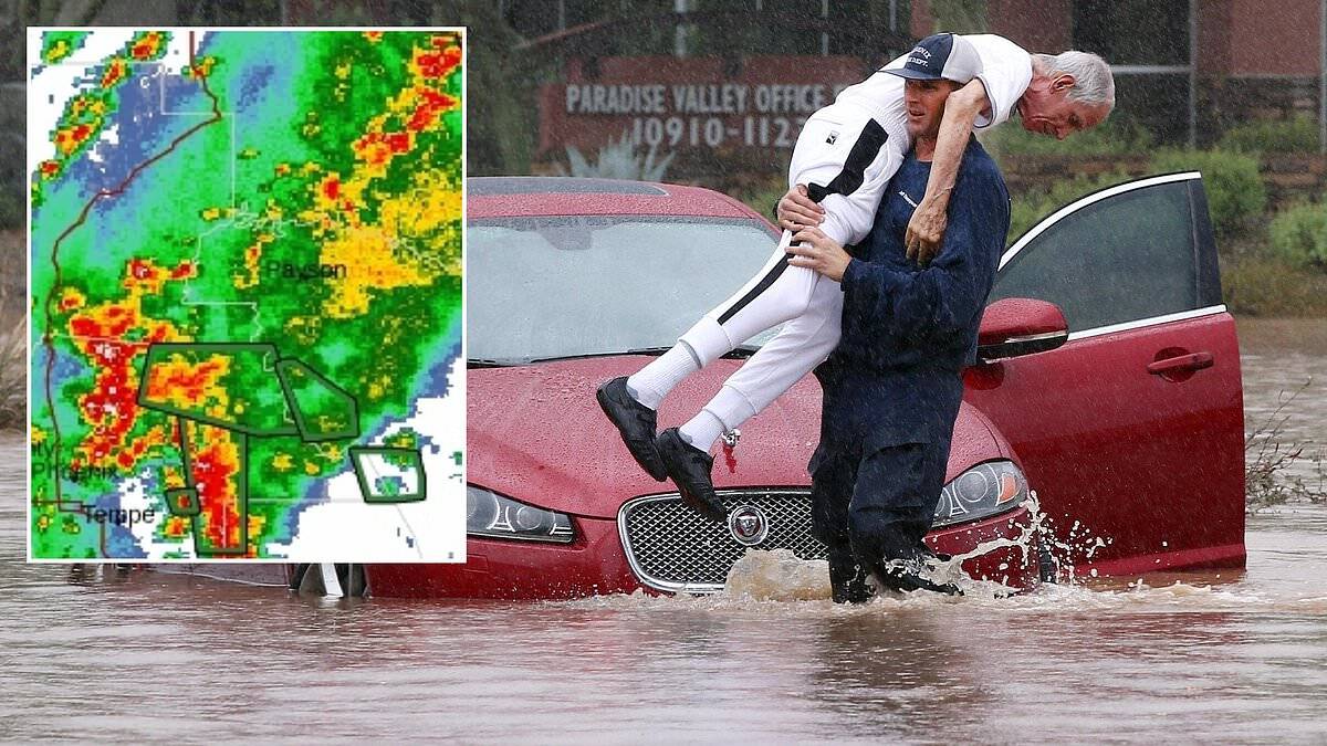 Once in a thousand year storm feared as life-threatening floods to wash out millions in four US states