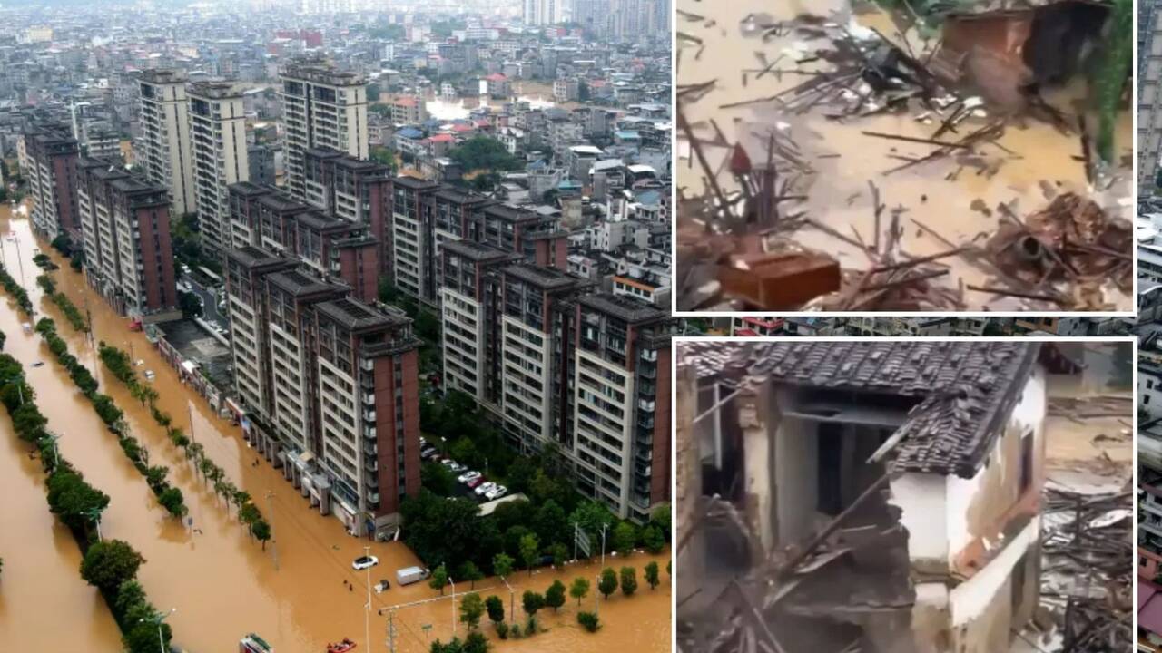 Mudslide death toll in China rises to three with nine others still missing after heavy rain from Typhoon Saudel