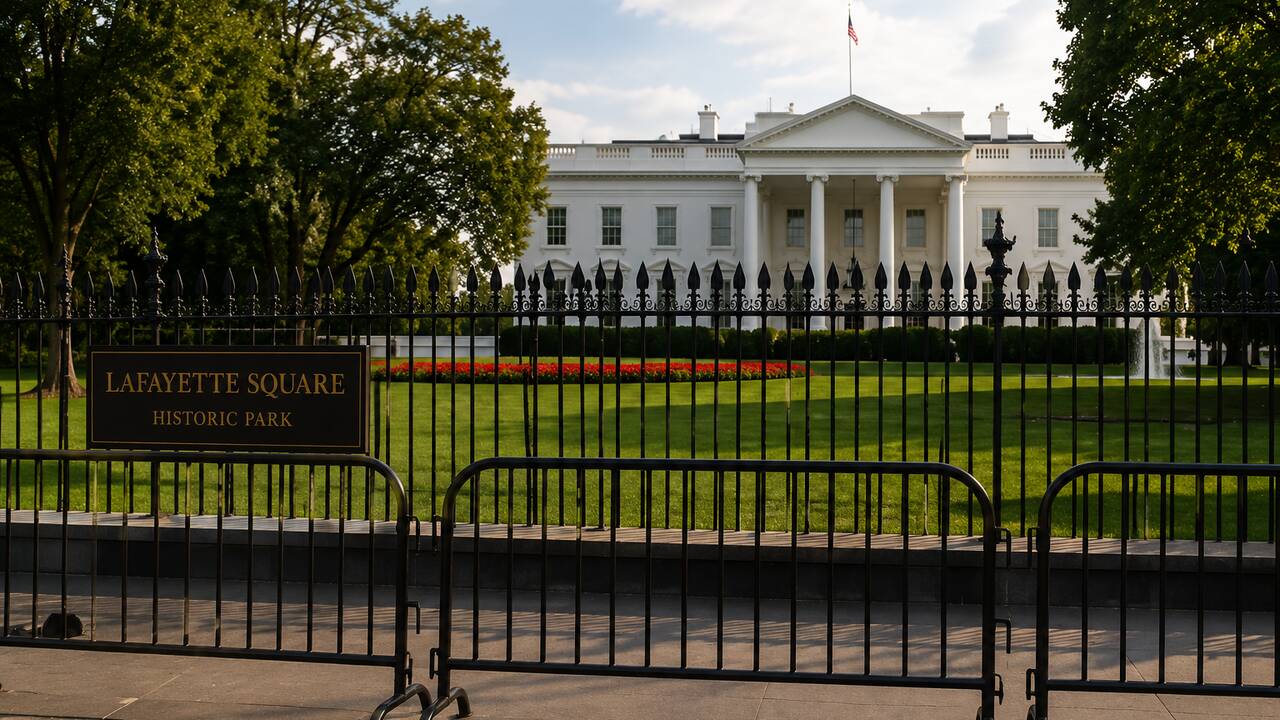 'It's Becoming a Fortress': Trump Backs Secret Service Plan for More Permanent Fences Around White House