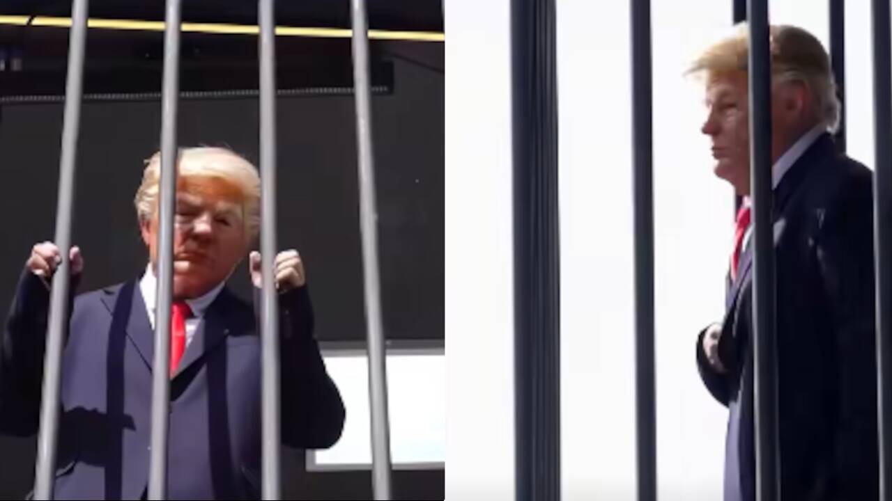 Donald Trump 'Jailed' in Tehran as Iranian Art Installation Sees Crowds Shout Orders at Impersonator