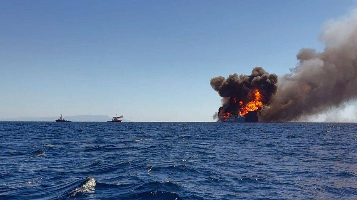 Blue Star ferry erupts into huge fireball off Mykonos as 29 people rescued