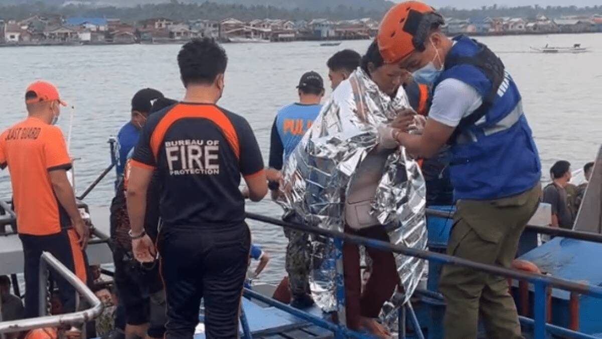 Ferry carrying over 350 people sinks in Philippines, killing at least seven
