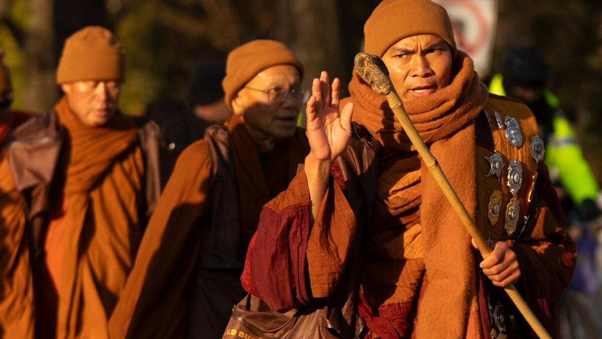 Monks on 15-week peace walk arrive in DC with a request &ndash; a new national holiday