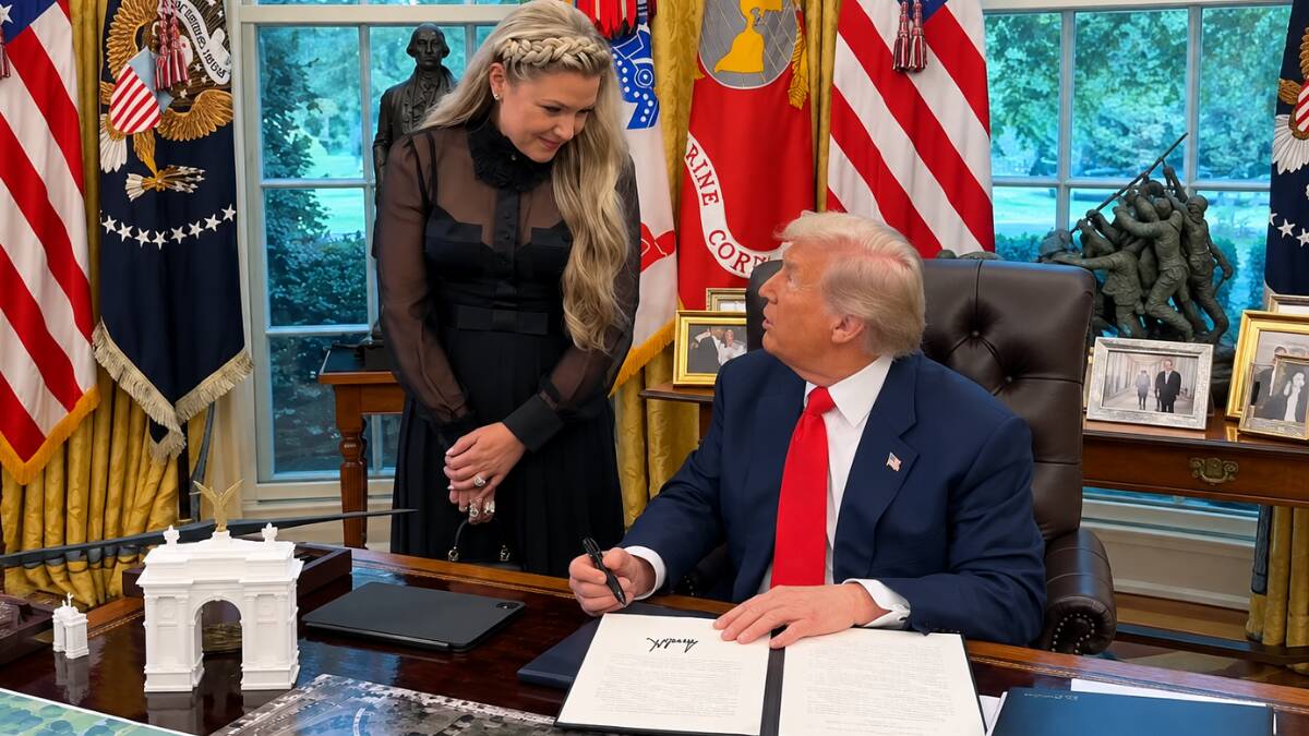 Trump Honors Charlie Kirk on One-Year Anniversary as Crowd Chants His Name and Erika Kirk Tears Up