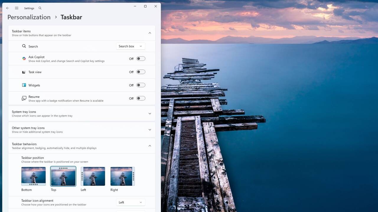 Windows 11 is dangerously close to letting you move the taskbar