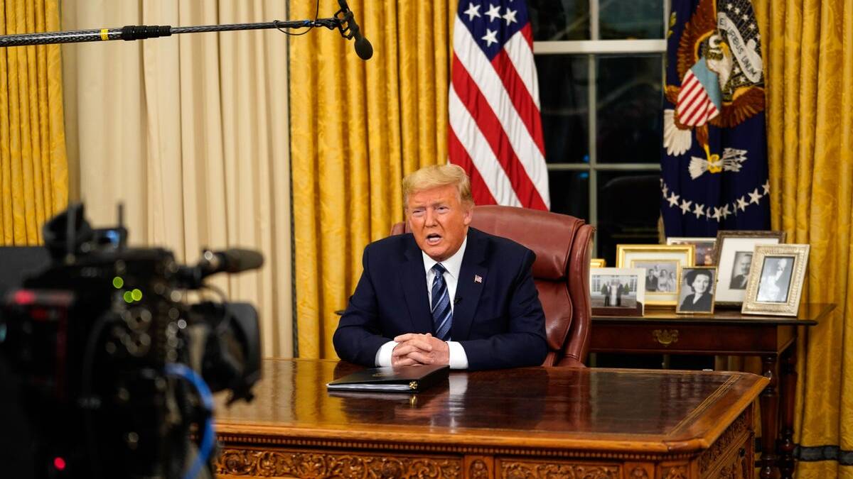 Trump cryptically announces plans for Thursday night national address