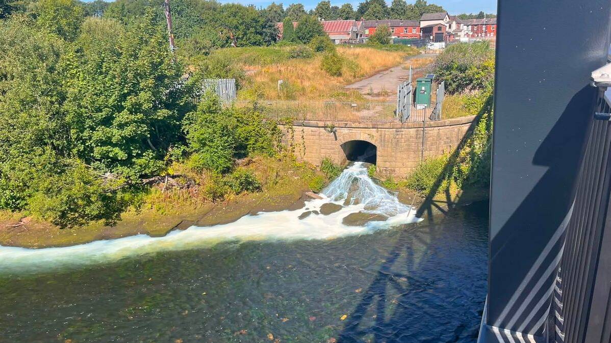 River Irwell turns green amid &lsquo;milk dump&rsquo; speculation