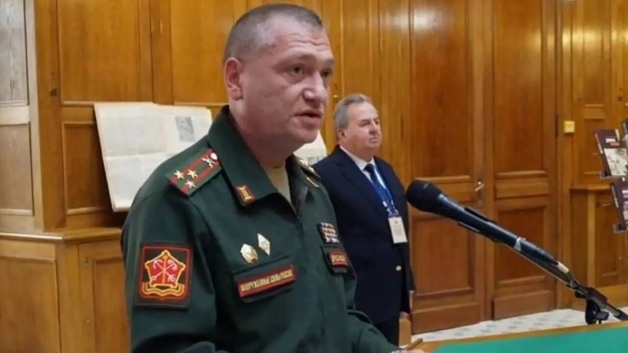 Top Putin commander killed in Moscow restaurant blast is identified after secretive burial as Vlad loses another general